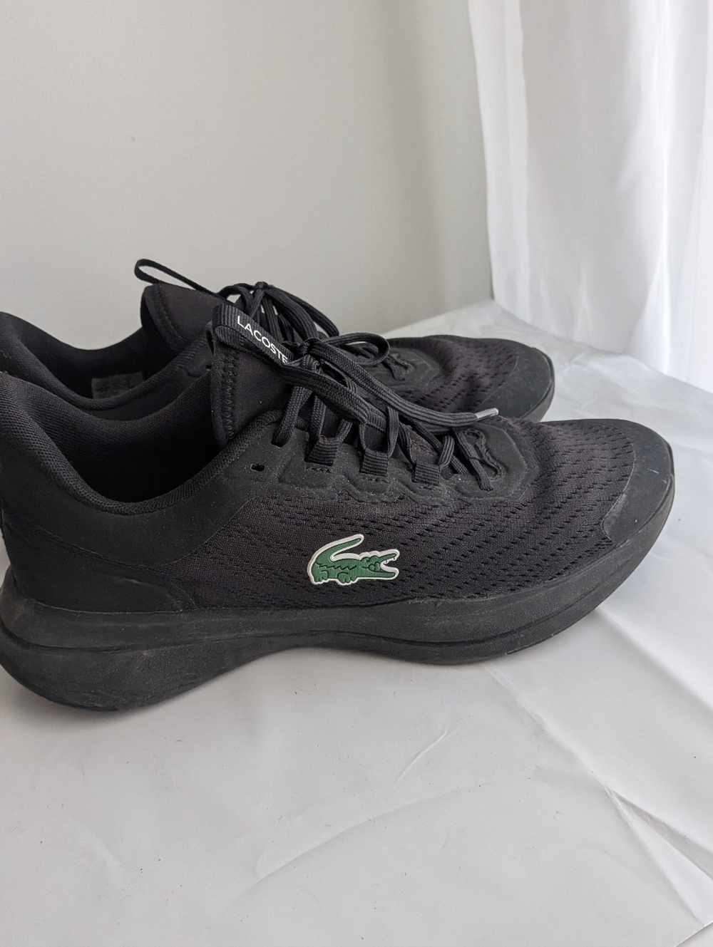 Lacoste Run Spin Womens Shoes black size 9